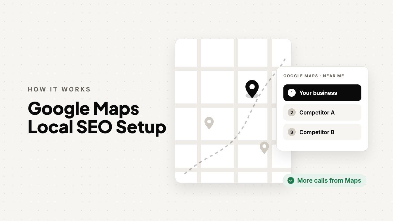 Google Maps Local SEO Setup: animated overview by FSK Digital Marketing